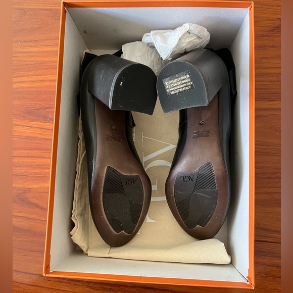 Attilio Giusti Leombruni AGL $465 Boot 39/8.5 Black Heel Shoes New in Box - Picture 5 of 6